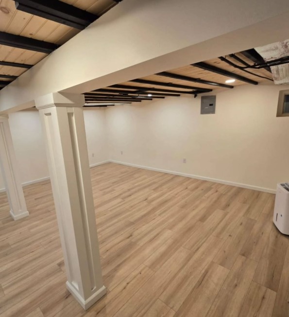 Custom basement remodel in northern New Jersey by MeyMax Construction LLC