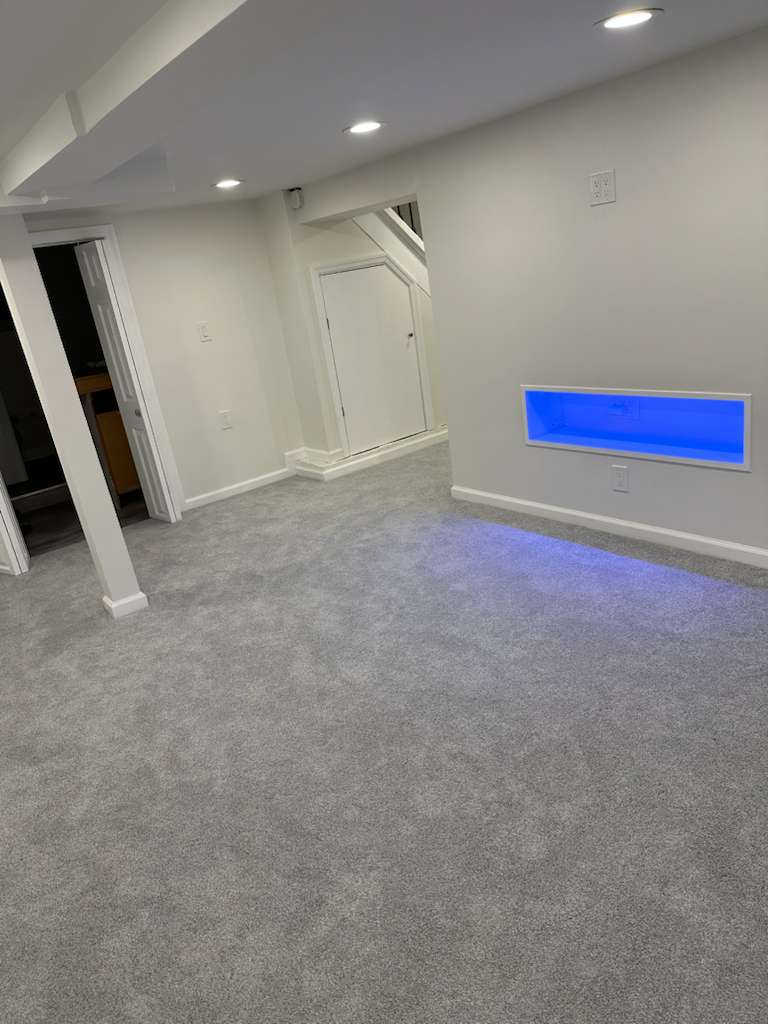 Basement renovation project by MeyMax Construction LLC