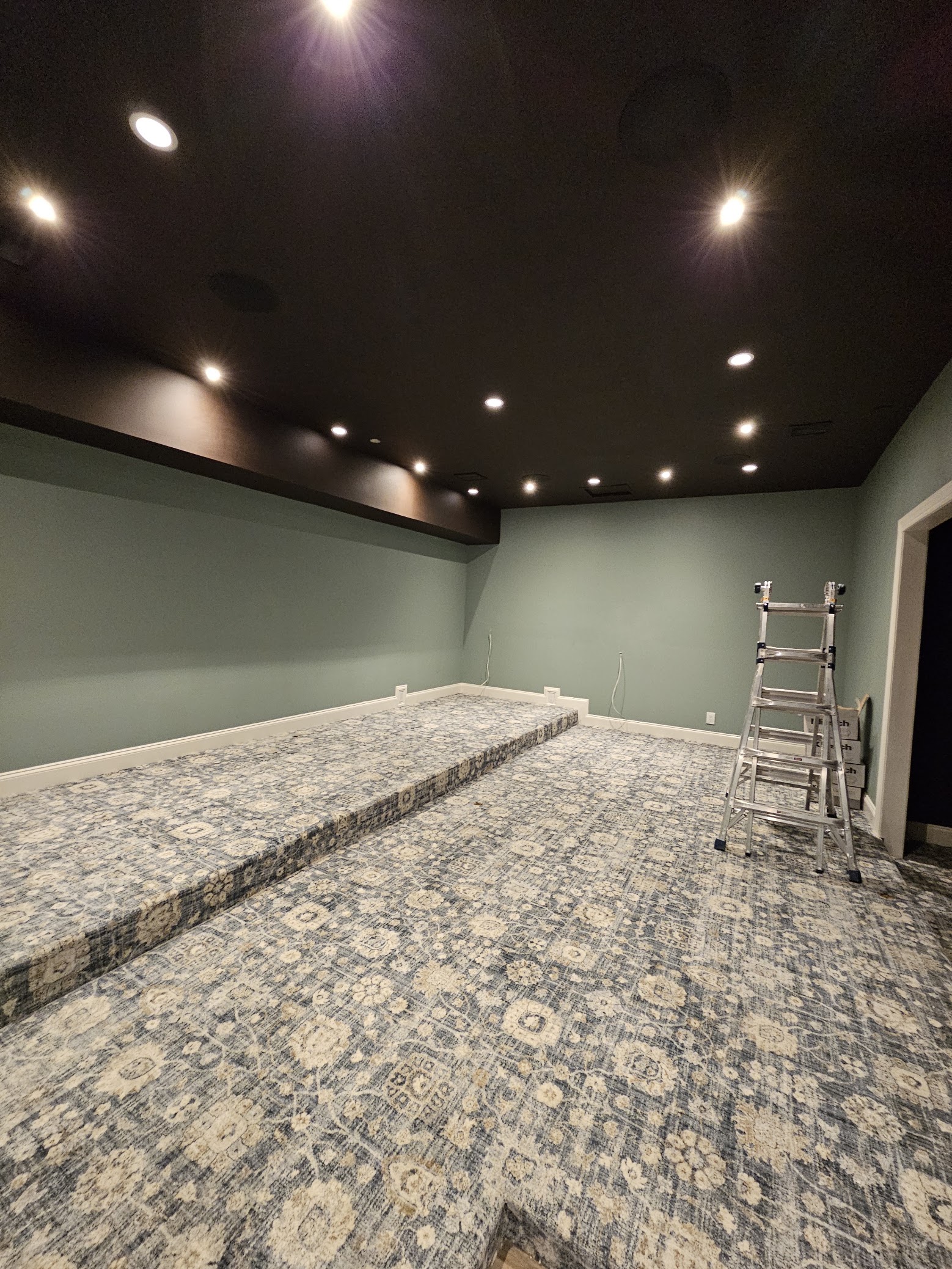 Basement remodel with new finishes by MeyMax Construction LLC
