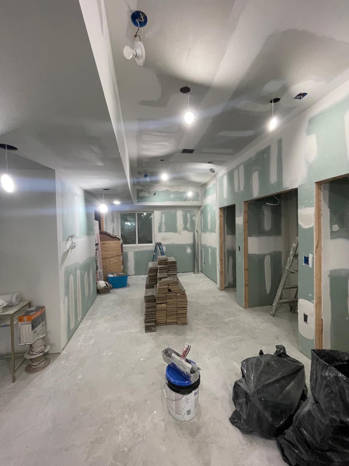 Basement renovation by MeyMax Construction LLC in northern New Jersey