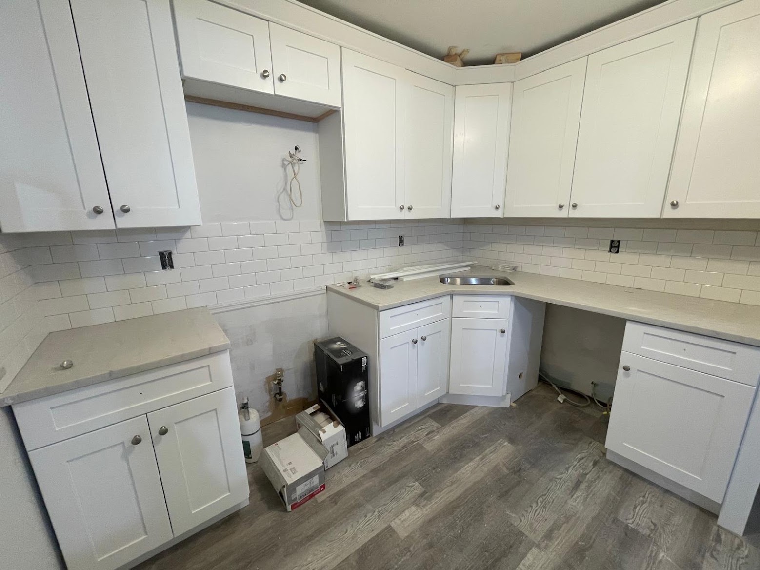Finished small kitchen remodel by MeyMax Construction LLC